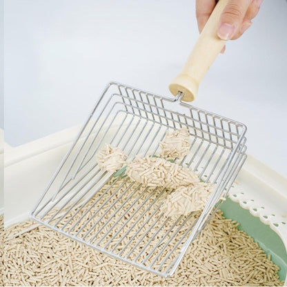Metal Sand Scoop with Wooden Handle