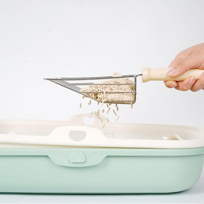 Metal Sand Scoop with Wooden Handle