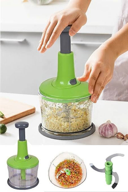 Hand-Press Food Chopper