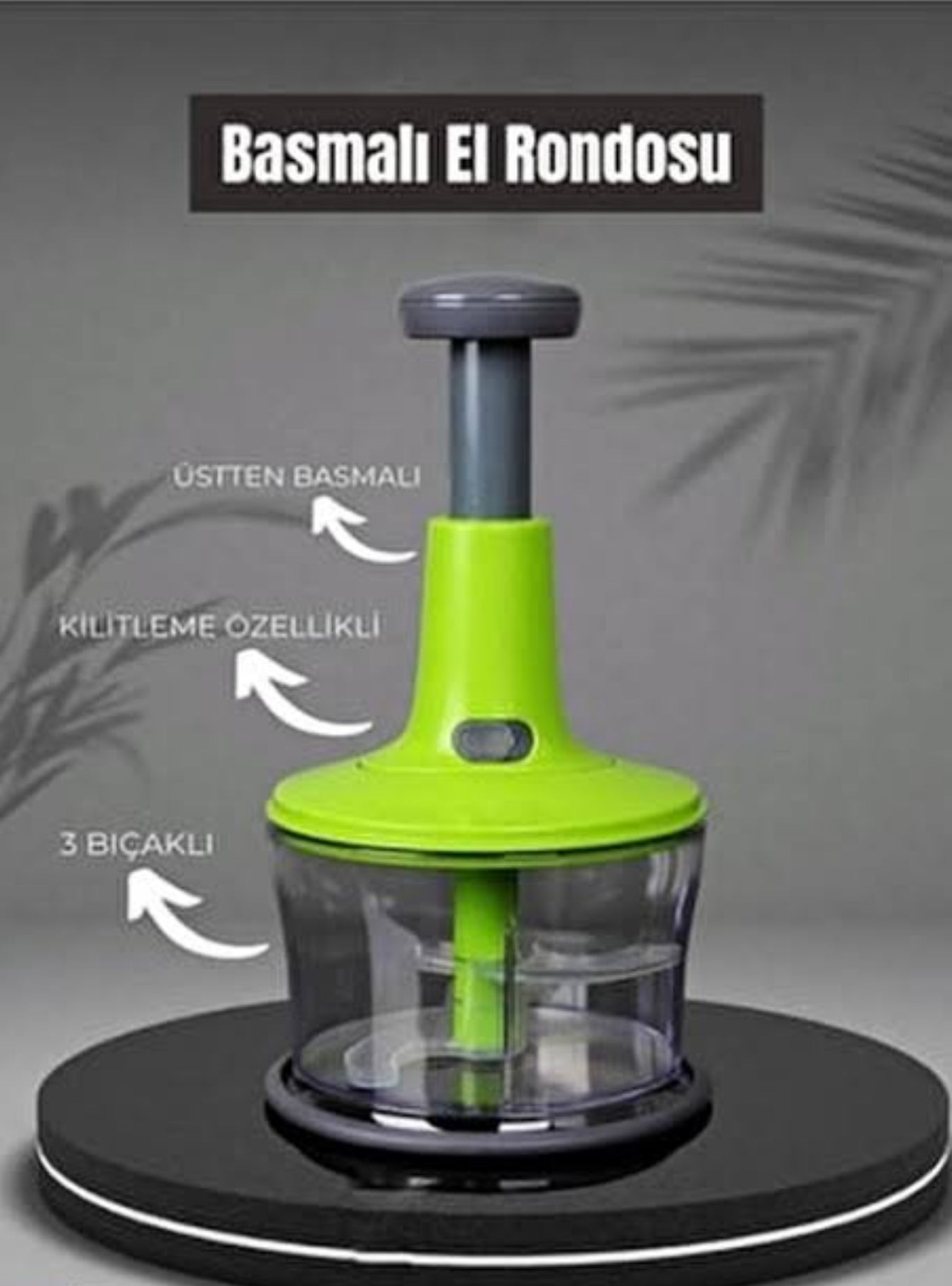 Hand-Press Food Chopper