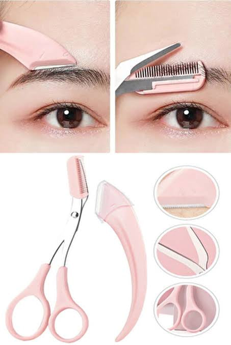مقص حواجب مشطي