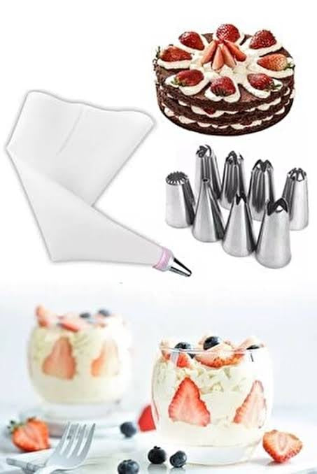 Cream Piping Set 10 Pieces
