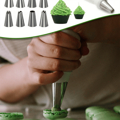 Cream Piping Set 10 Pieces