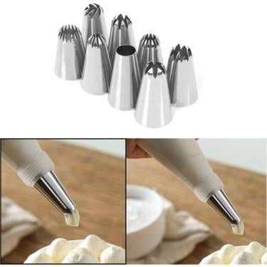 Cream Piping Set 10 Pieces
