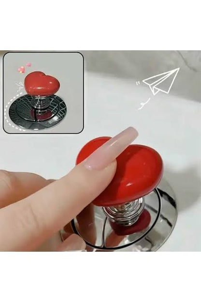 Toilet Flush Button Heart Design