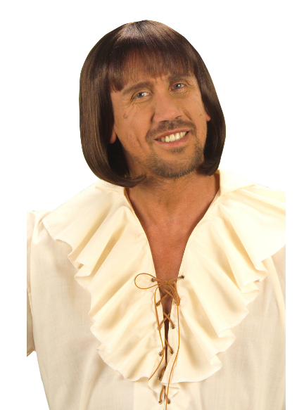 Coffee Color Short Medieval Wig for Men