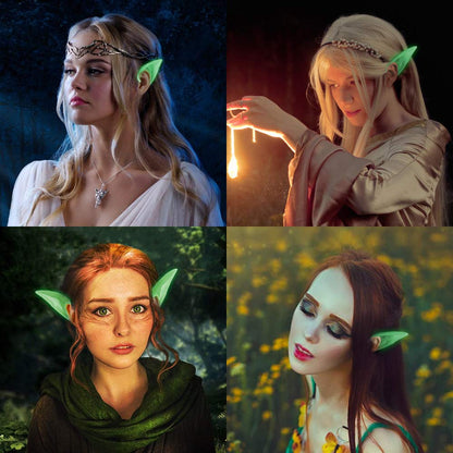 1 Pair Glow-in-the-Dark Phosphorescent Latex Elf Ears