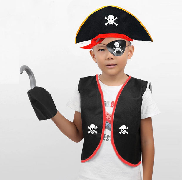 Pirate Costume Set Kids Size 4-6 Years
