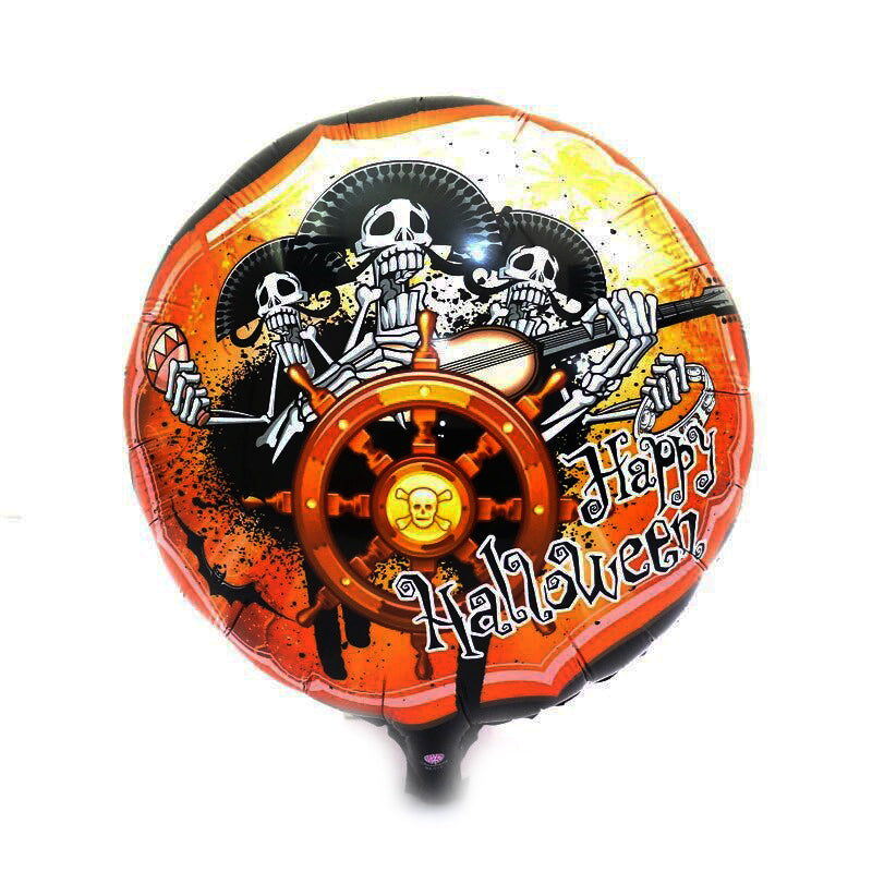 Skull Pirate Halloween Foil Balloon