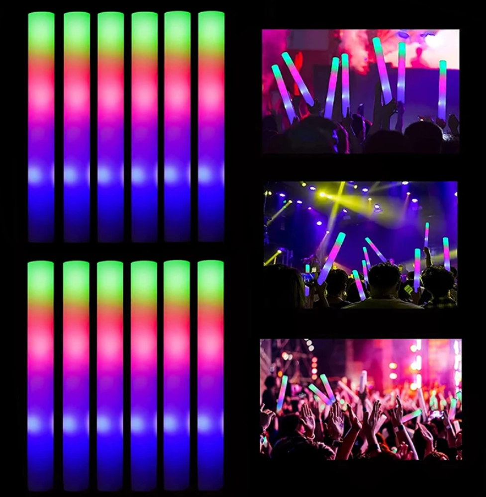 LED Light-Up Colorful Sponge Party Stick