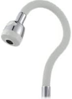 Colorful Silicone 2-Function Swivel Faucet Head - White (5347)