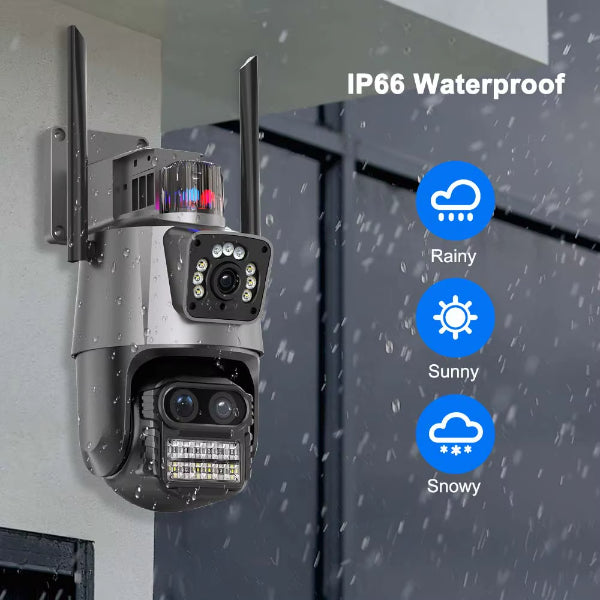 3 Lens Wi-Fi Security Camera