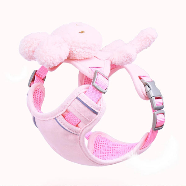 Pet Plush Teddy Bear Harness and Leash Set