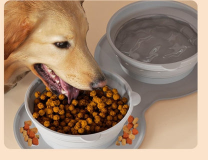Mikopet Foldable Double Food and Water Bowl