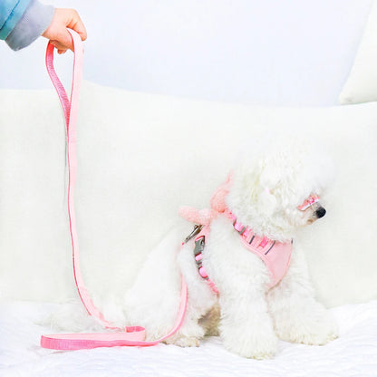 Pet Plush Teddy Bear Harness and Leash Set