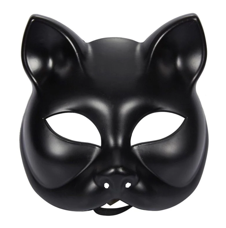 Black Luxury Cat Mask