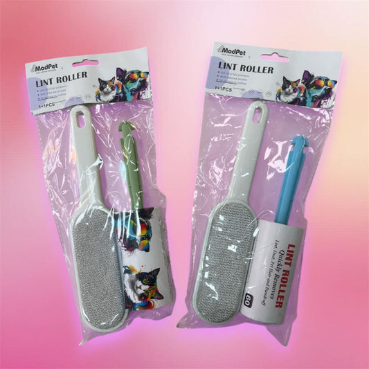 Pet Hair Removal Set - 60-Sheet Roller and Magnetic Pet Hair Remover