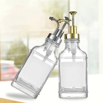 Glass Liquid Soap Dispenser Lotion Dispenser Chrome