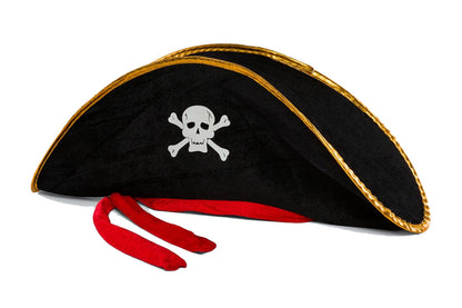 Adult Size Velvet Jack Sparrow Sailor Captain Jack Pirate Hat 50X20 CM