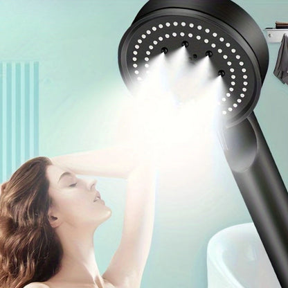 Starixa® 5 Fonksiyonlu Yüksek Basınçlı Ayarlanabilir Siyah Duş Başlığı