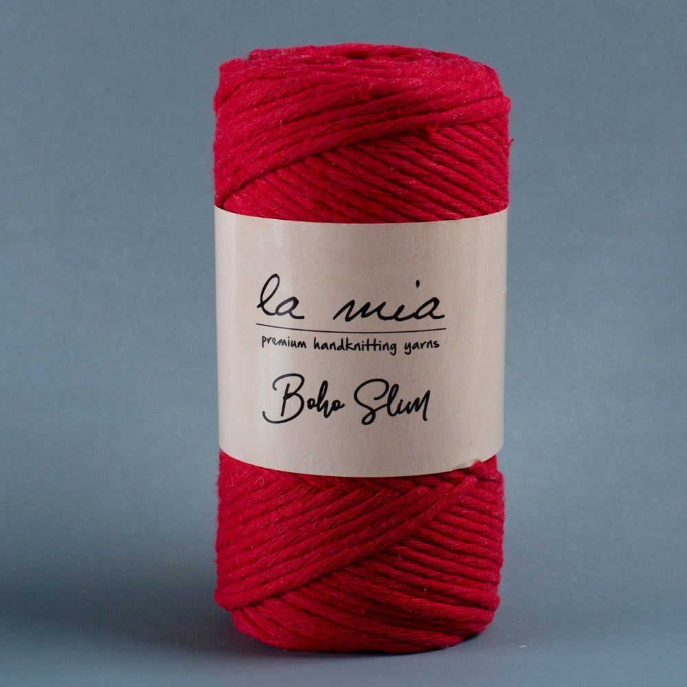 La Mia Boho Slim Red Hand Knitting Yarn -L033 - 34197