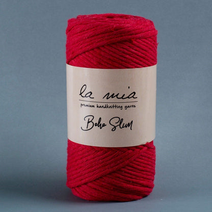 La Mia Boho Slim Red Hand Knitting Yarn -L033 - 34197