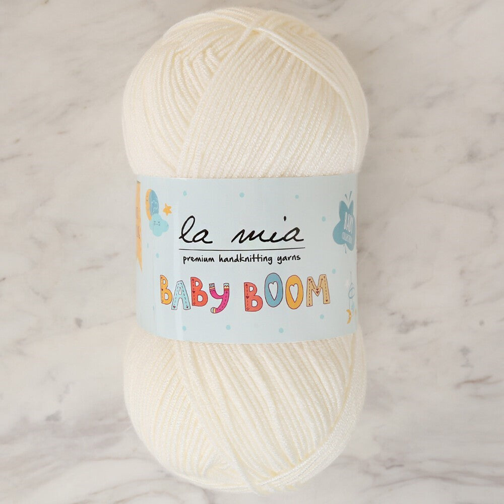 La Mia Baby Boom Ecru Hand Knitting Yarn - 19 - 34116