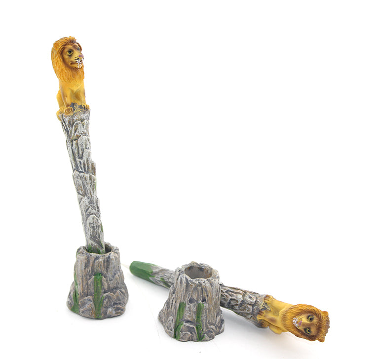 Polyester Lion Figurine Ballpoint Pen