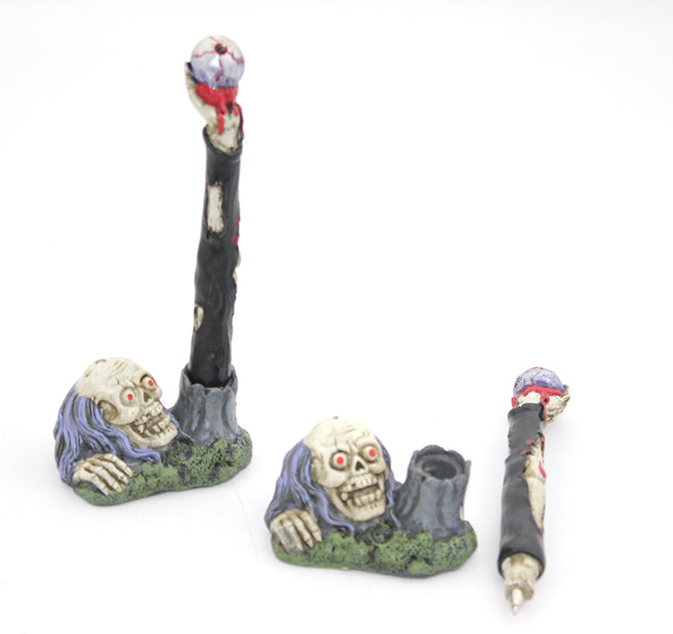 Polyester Skull Ballpoint Pen
