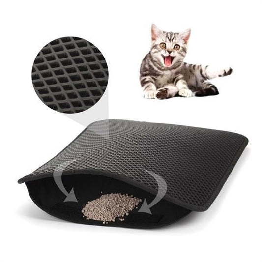 Starixa® Cat Litter Mat with Sieve, Litter Trapper, Gray
