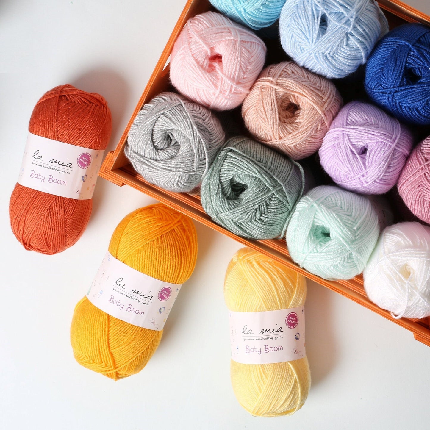 La Mia Baby Boom Green Hand Knitting Yarn - 444 - 34308