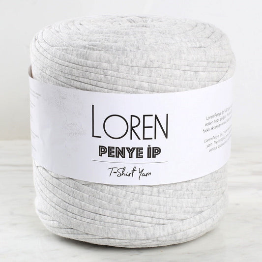 Loren Fabric Yarn for Hand Knitting Marl Grey - 24 - 33523