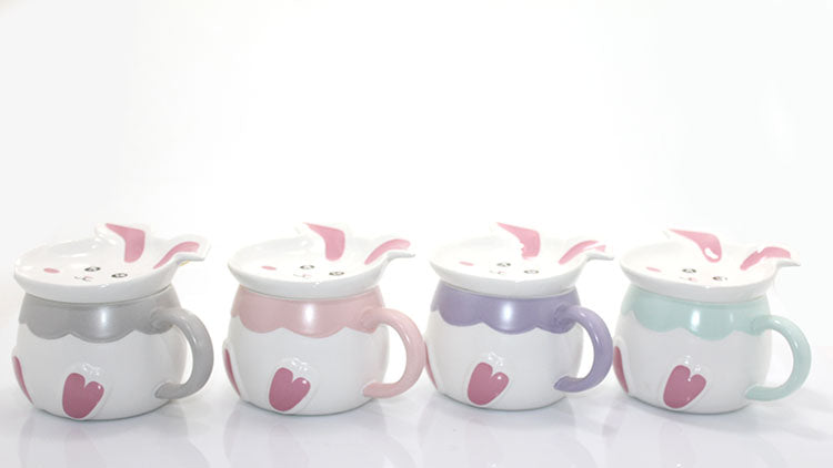 Rabbit Design Porcelain Mug