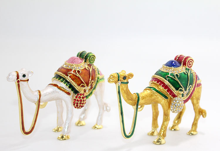 Single Camel Figurine with Swarovski Stones Model 4