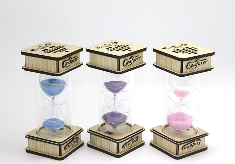 Wooden LED Hourglass Model 2