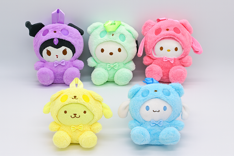 Plush Kawaii Kuromi My Melody and Cinnamoroll Backpack