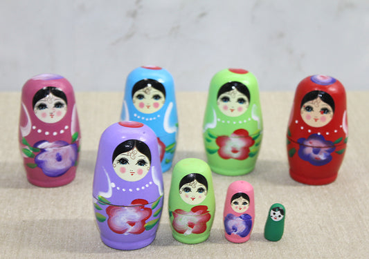 طقم دمى ماتريوشكا خشبية 4 قطع
