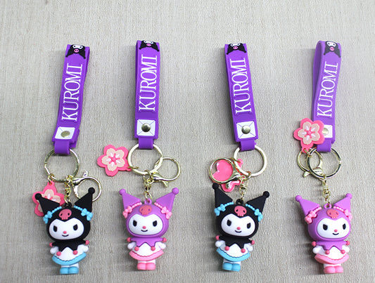 Kuromi Silicone Keychain