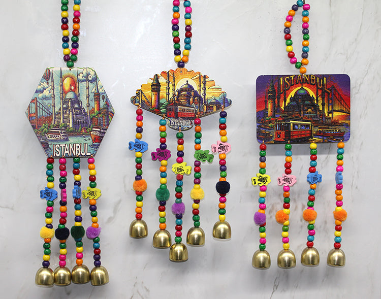 Istanbul Themed Colorful Beaded Hanging Wind Chime