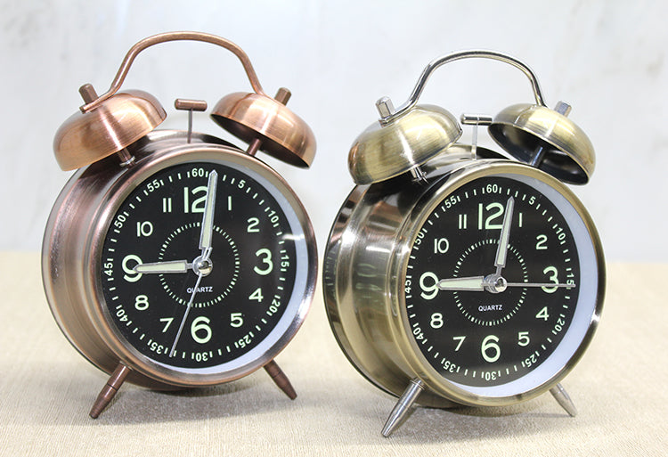 Antique Metal Alarm Clock Model 1