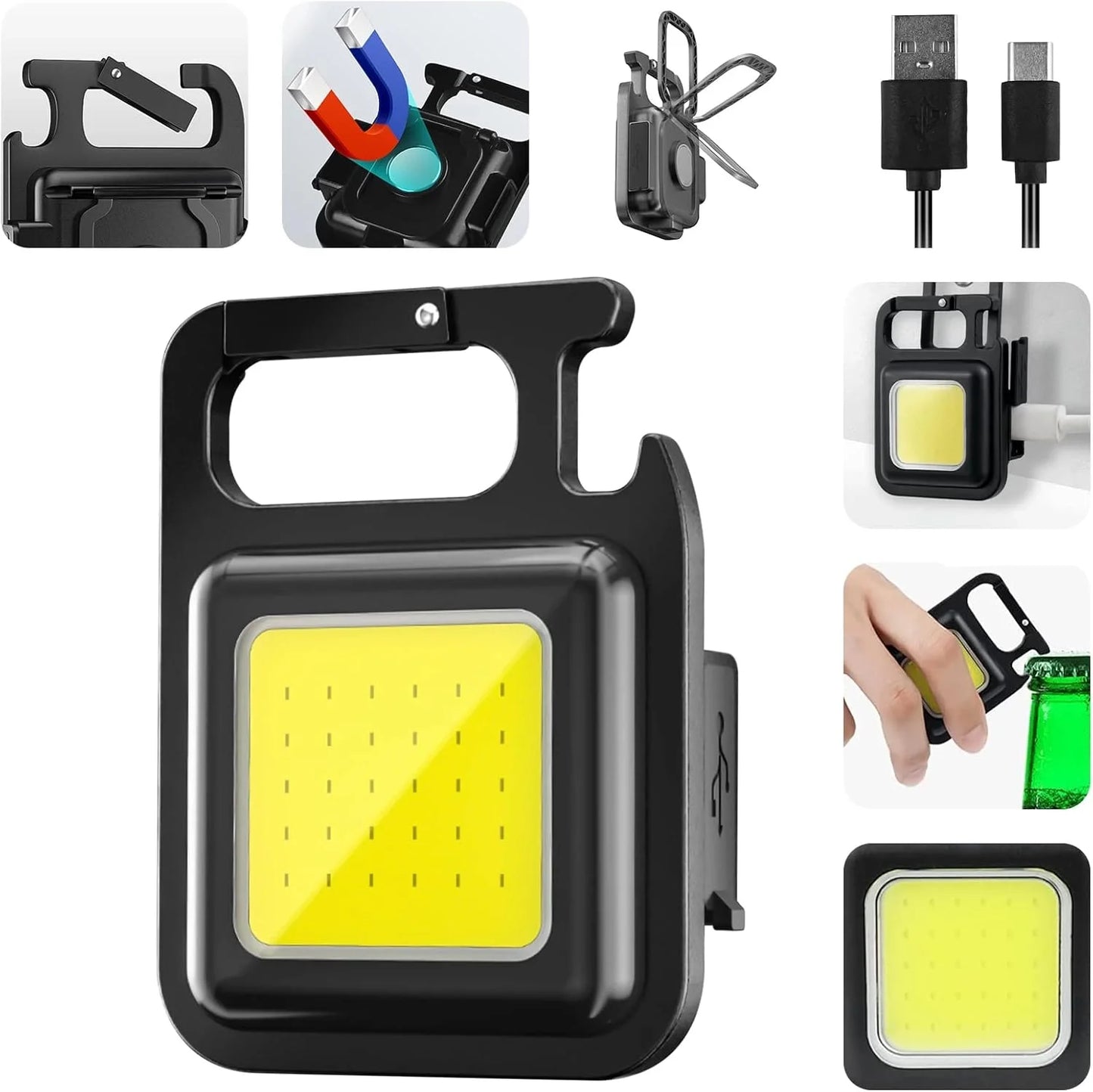 مصباح يدوي بميدالية مفاتيح Cob Led (5347)