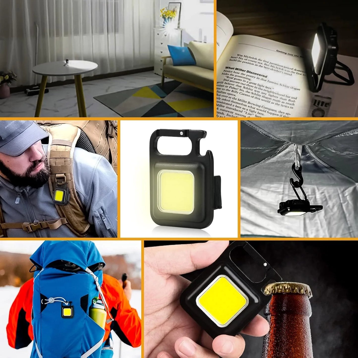 مصباح يدوي بميدالية مفاتيح Cob Led (5347)