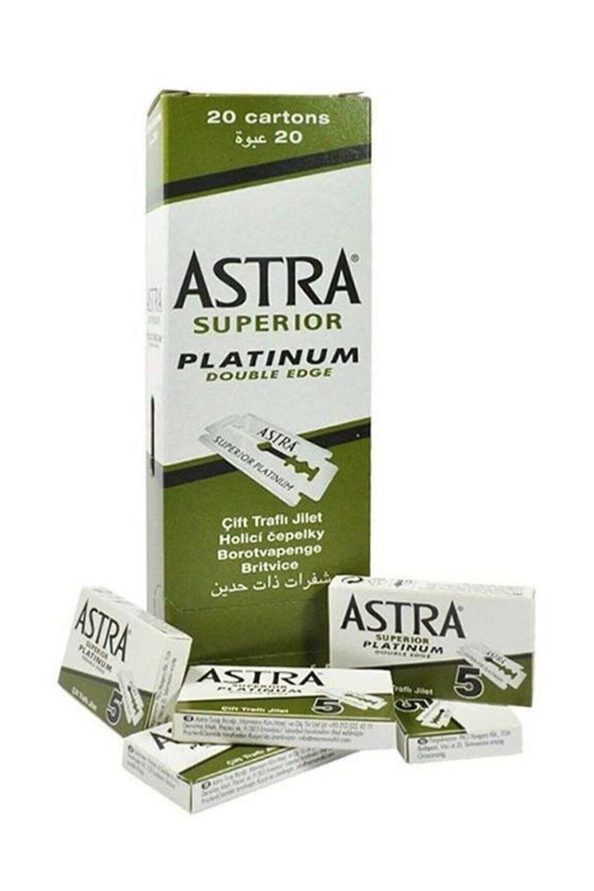 ASTRA JİLET YEŞİL 1 KUTU İÇİNDE 20 KÜÇÜK PAKET VE HER PAKETTE 5 JİLET VAR -  TOPLAM 100 JİLET (5347)