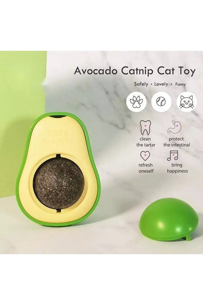 Avocado-designed Catnip Lickable Ball