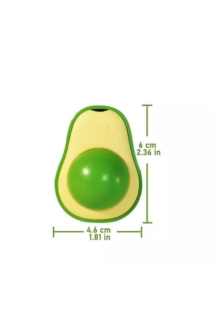 Avocado-designed Catnip Lickable Ball