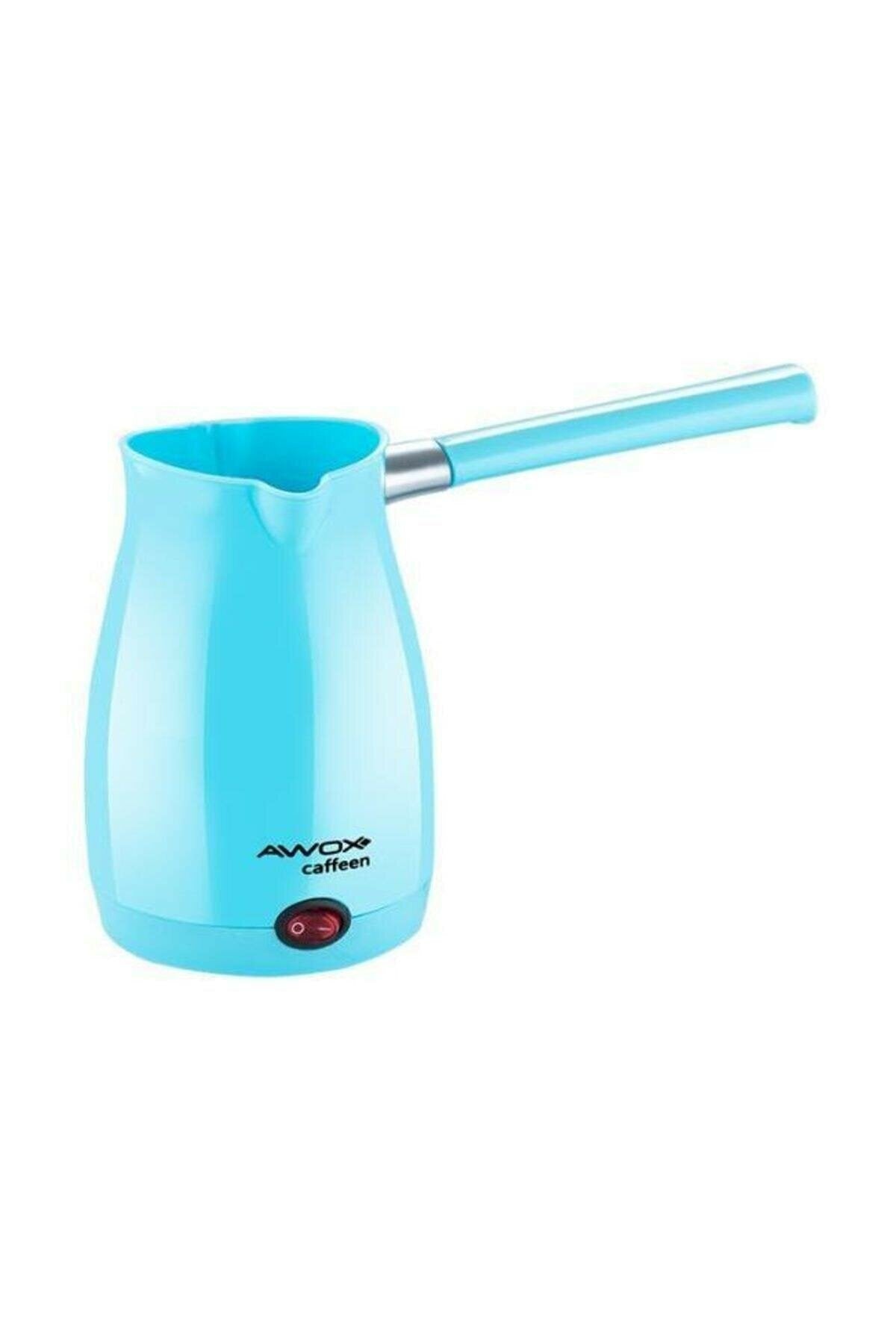 AWOX CAFFEEN BLUE ELECTRIC COFFEE POT TURKISH COFFEE MAKER PLASTIC DOUBLE SPOUT 0.4L - 5 CUPS 1000W (5347)