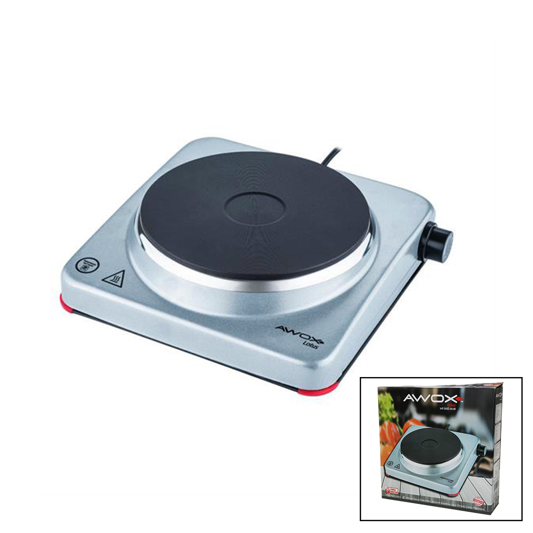 AWOX LOTUS TEK GÖZLÜ ELEKTRİKLİ OCAK PLATE 185MM.1500W (5347)