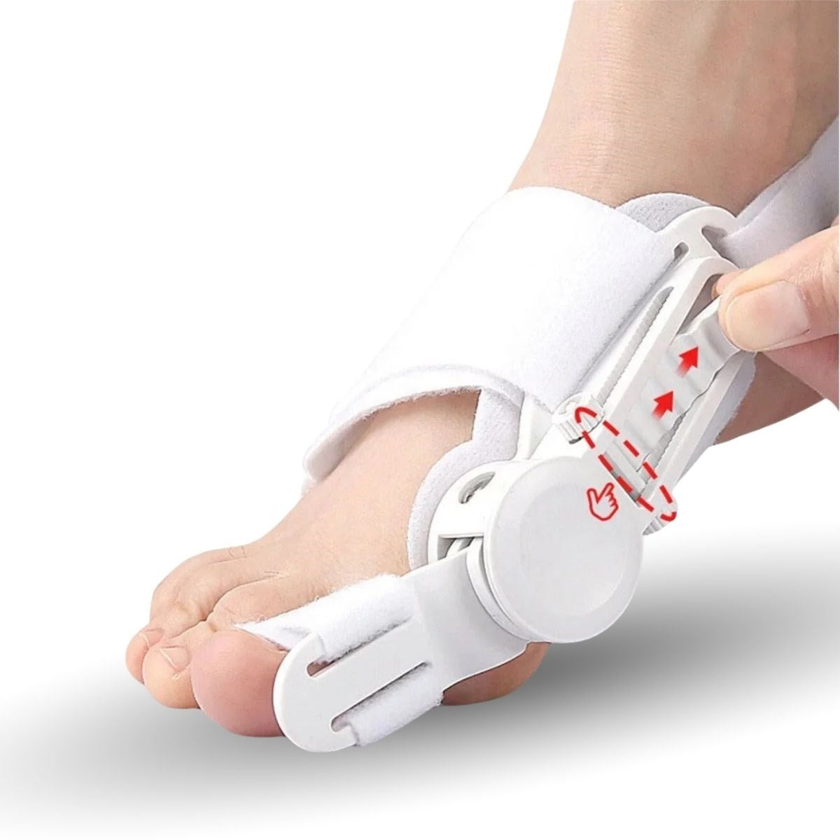 Ayarlanabilir Ayak Baş Parmak Kemik Düzeltici - Halluks Valgus (Bunyon) Aparatı, Gece Gündüz Kullanıma Uygun Ayak Düzeltme Ateli (5347)