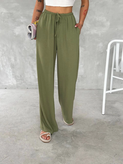 Ayrobin Oversize Women's Trousers - Mint Green