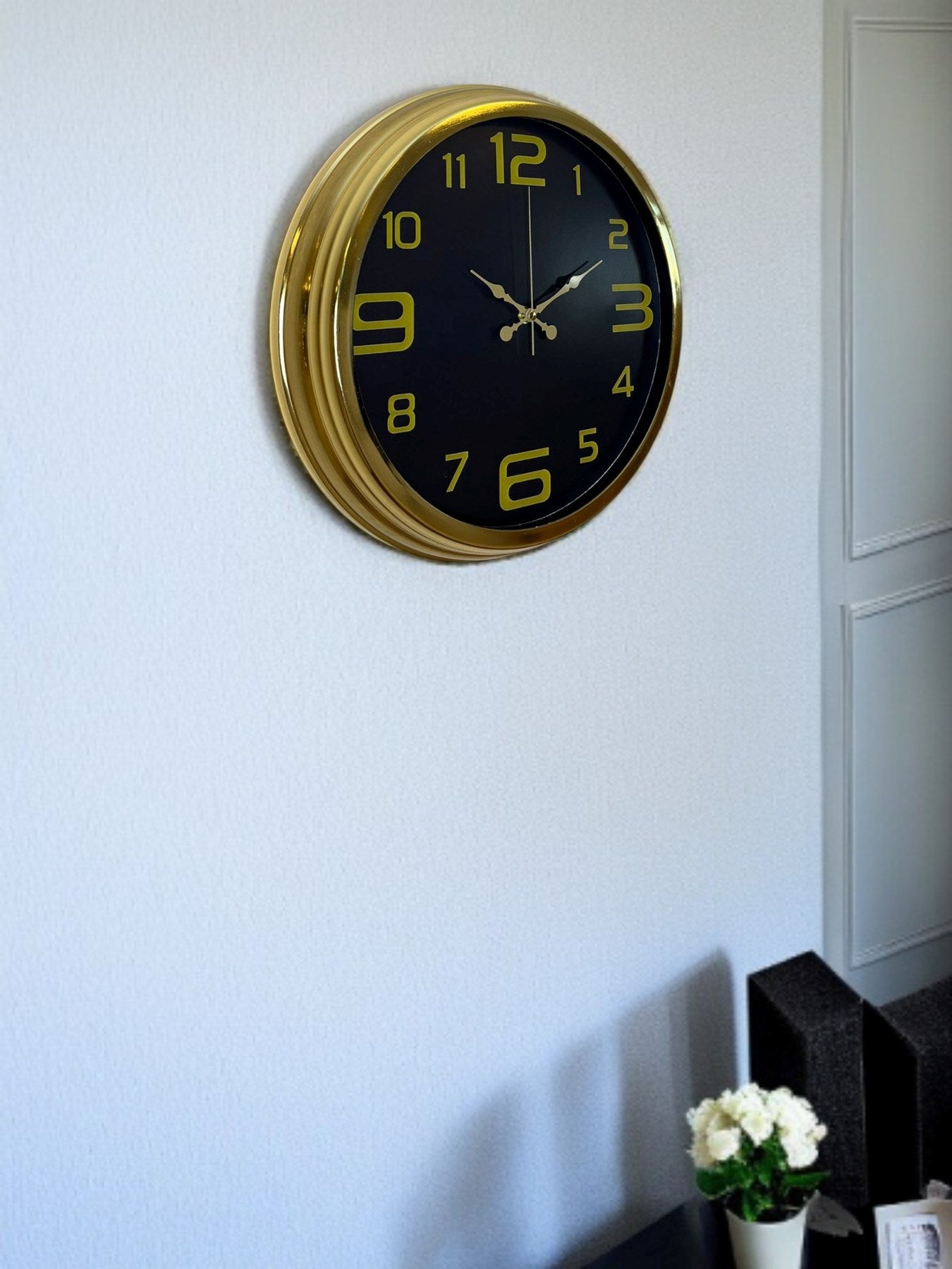 Elegance Gold Luxury 40 Cm Metal Duvar Saati